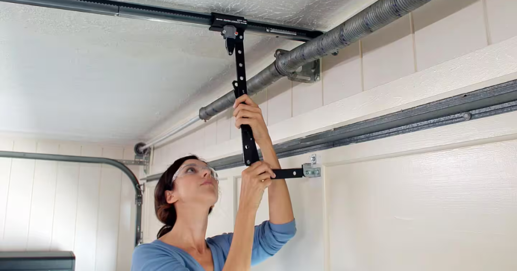 checking garage door opener parts