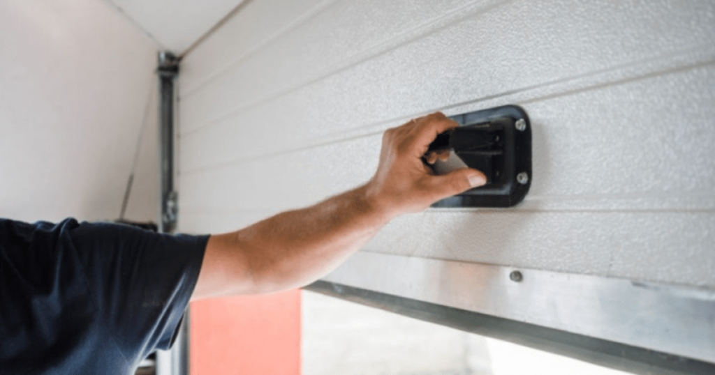 how do you adjust a garage door guide