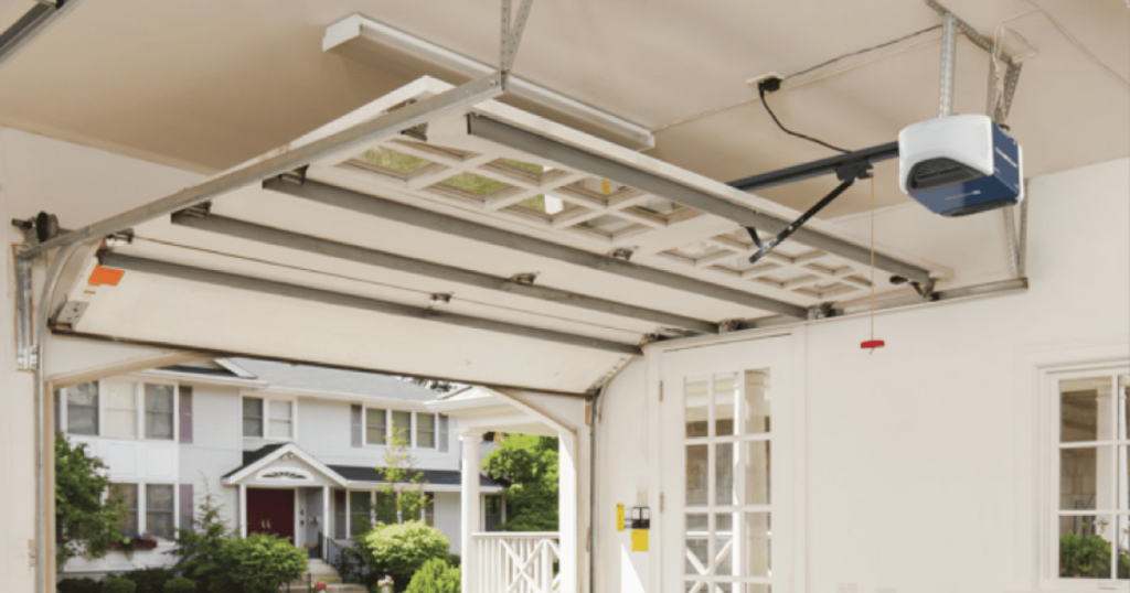 how do you adjust a garage door opener guide