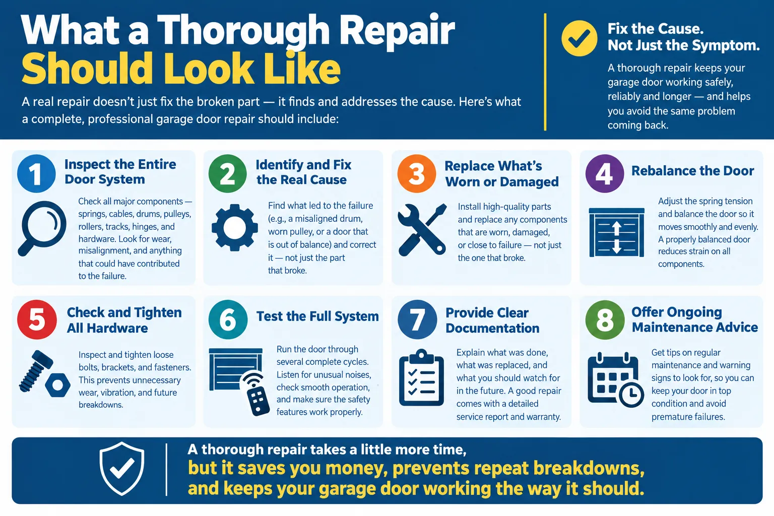 What a thorough repair should look like
