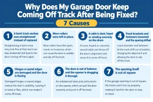 Why Does My Garage Door Keep Coming Off Track After Being Fixed? 7 Causes