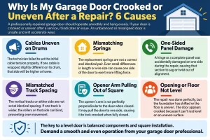 Why Is My Garage Door Crooked or Uneven After a Repair? 6 Causes