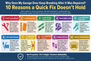 Why Does My Garage Door Keep Breaking After It Was Repaired? 10 Reasons a Quick Fix Doesn't Hold