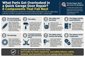 What Parts Get Overlooked in a Quick Garage Door Repair? 8 Components That Fail Next