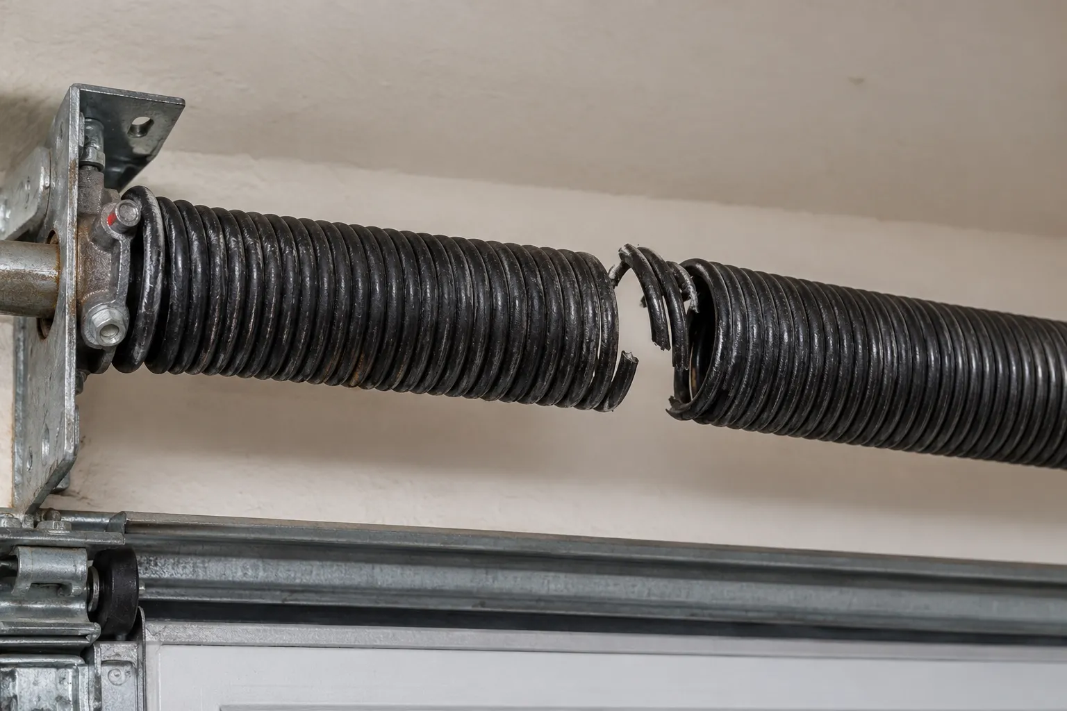 A broken torsion spring